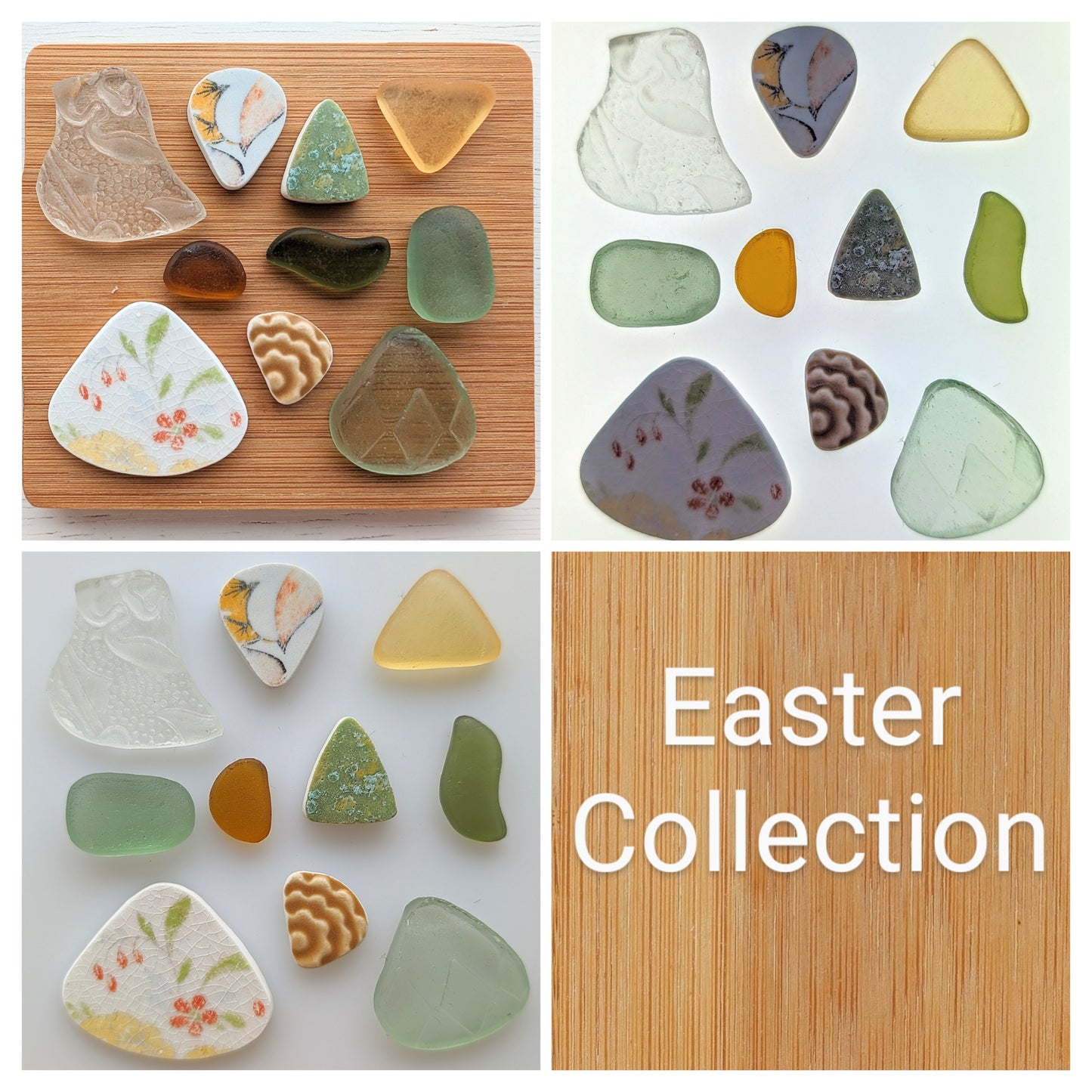 "Easter" Collection: Hand-shaped Edinburgh Sea-Pieces - Sea Glass & Sea Pottery