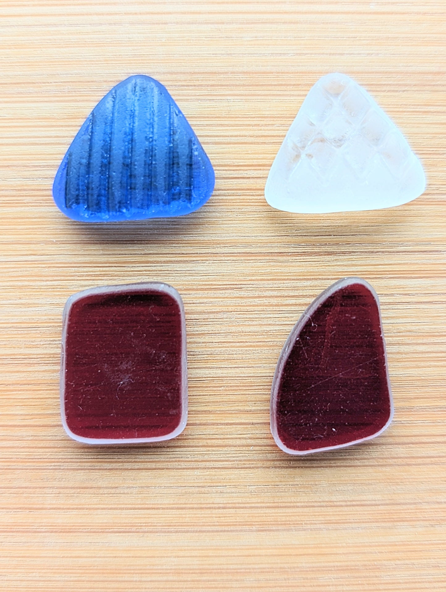 "American Pie" odd pairs: Hand-shaped Edinburgh Sea-Pieces - Sea Glass & Sea Pottery