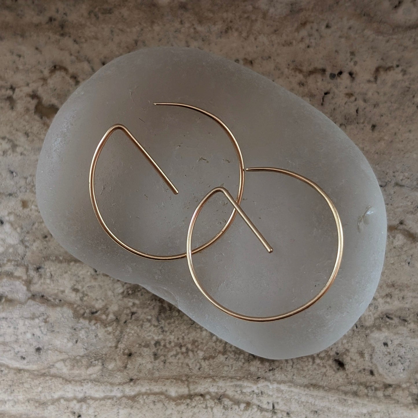 Gold-filled Threader Hoop Earrings