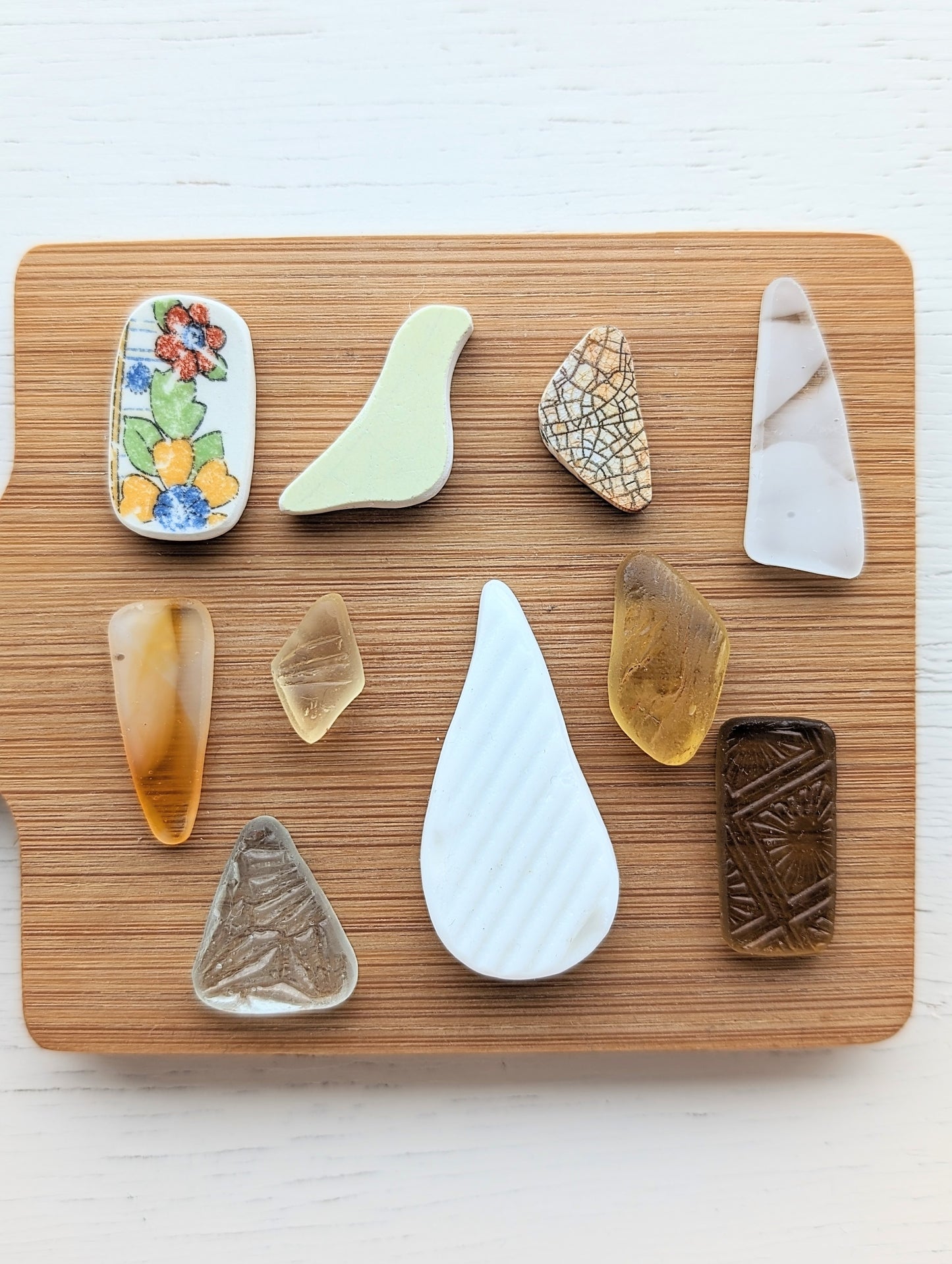 "Easter" Collection: Hand-shaped Edinburgh Sea-Pieces - Sea Glass & Sea Pottery